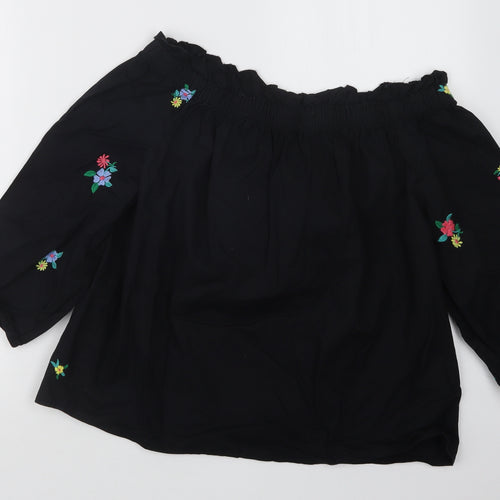 Primark Womens Black   Basic T-Shirt Size 10