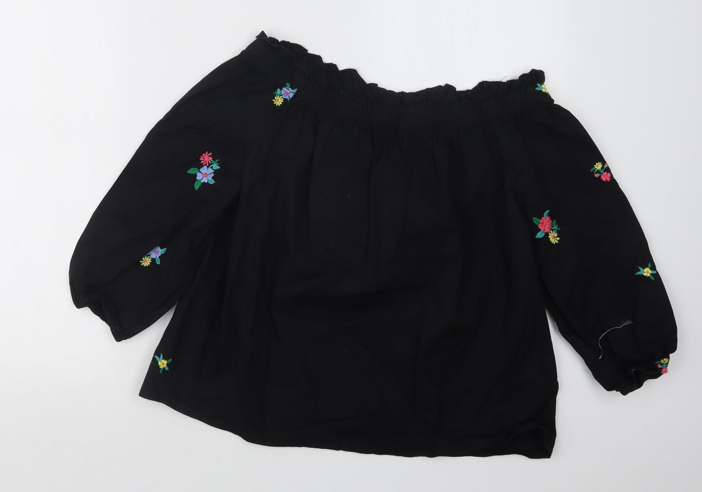 Primark Womens Black   Basic T-Shirt Size 10