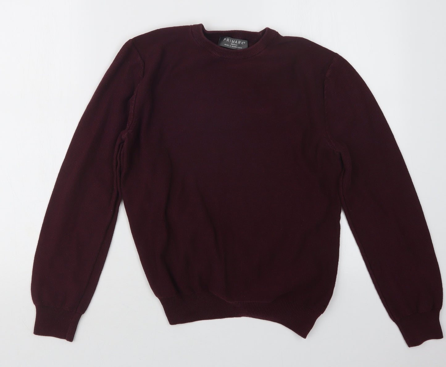 Primark Mens Purple  Knit Pullover Jumper Size S