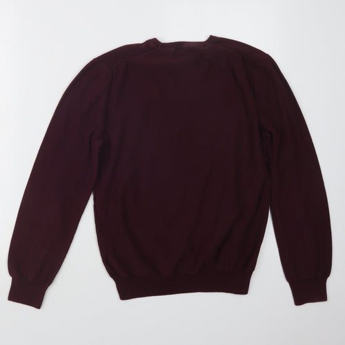 Primark Mens Purple  Knit Pullover Jumper Size S