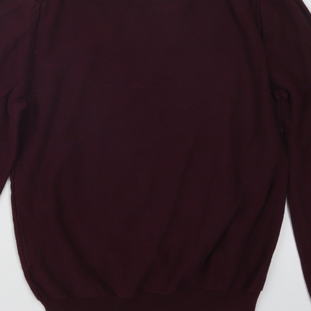 Primark Mens Purple  Knit Pullover Jumper Size S