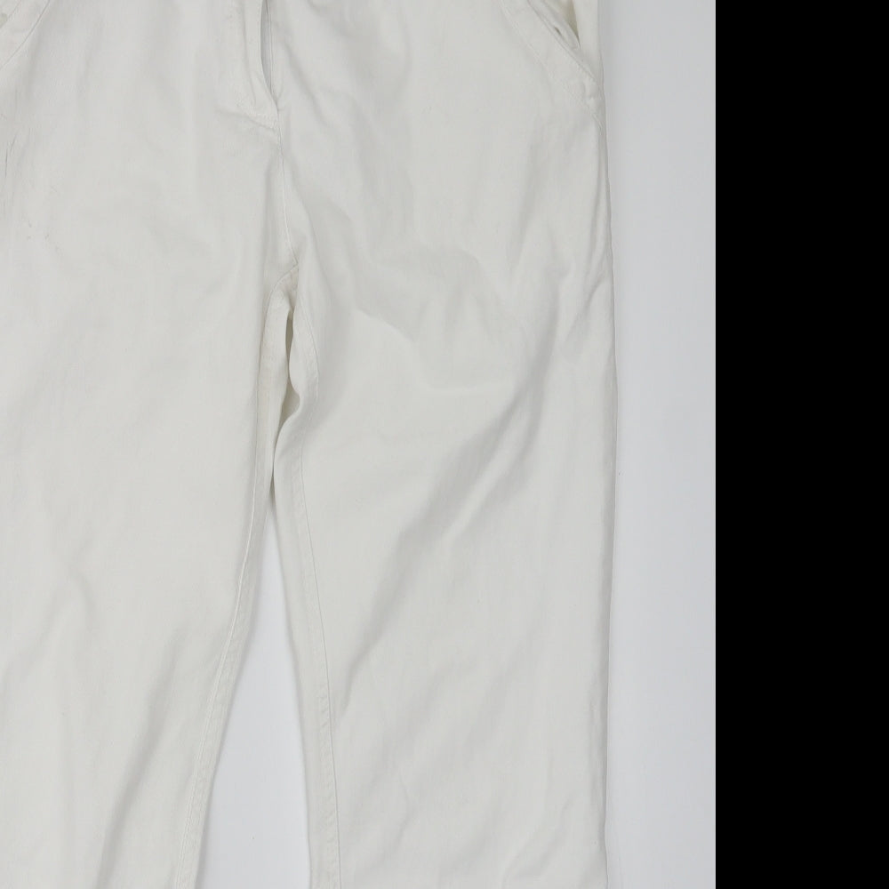 7 Days Womens White   Trousers  Size 12 L27.5 in
