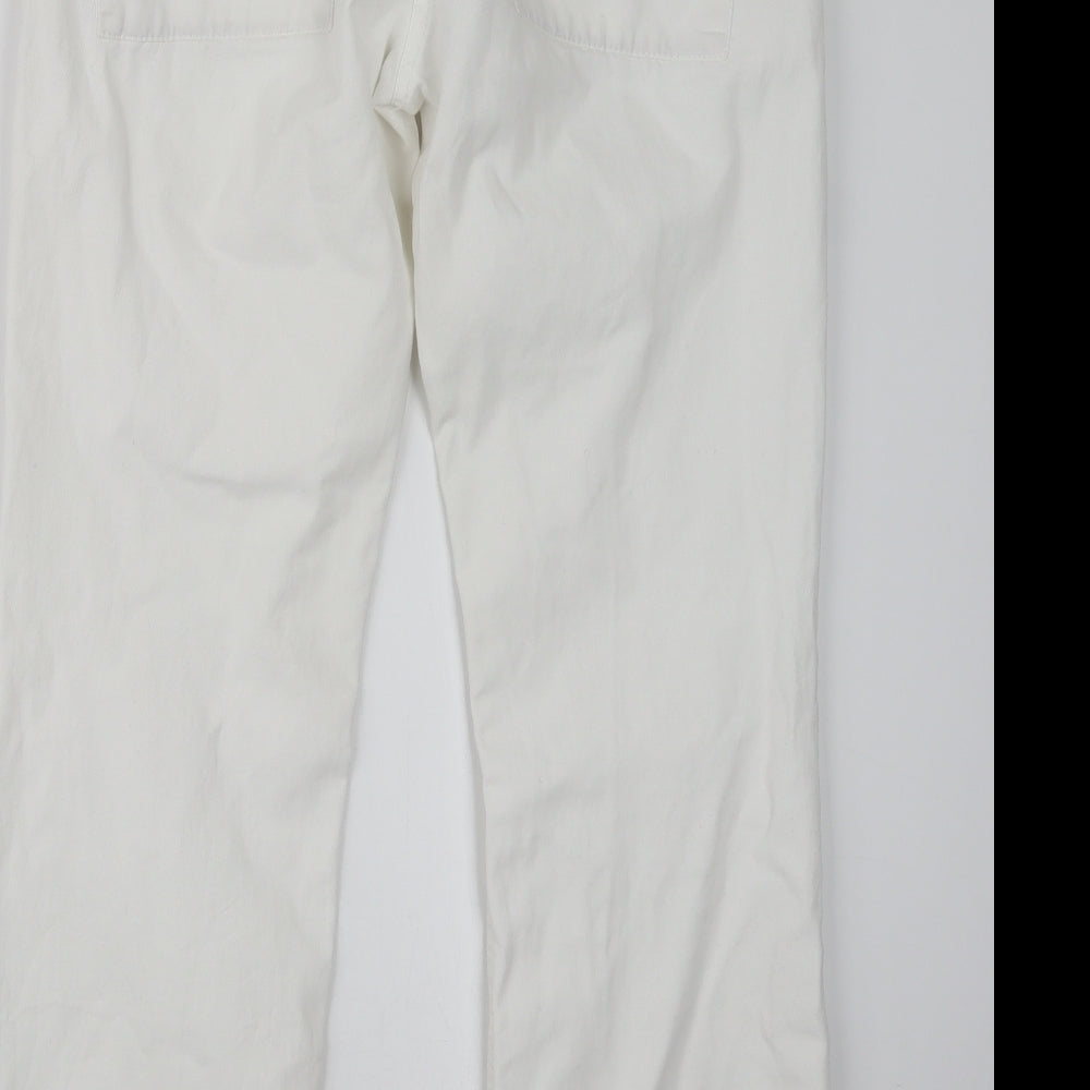 7 Days Womens White   Trousers  Size 12 L27.5 in