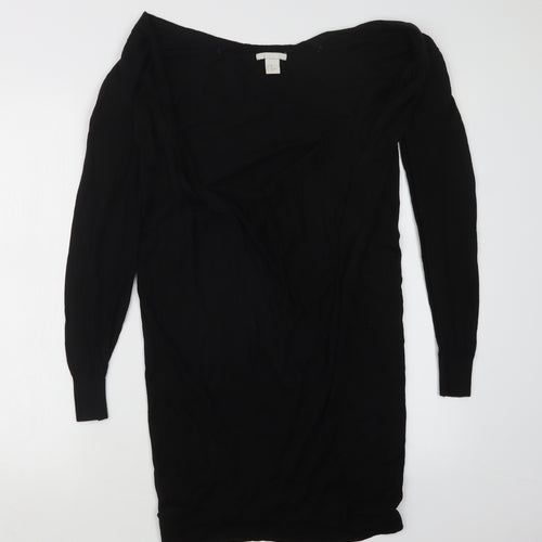 H&M Womens Black  Knit Cardigan Jumper Size XS