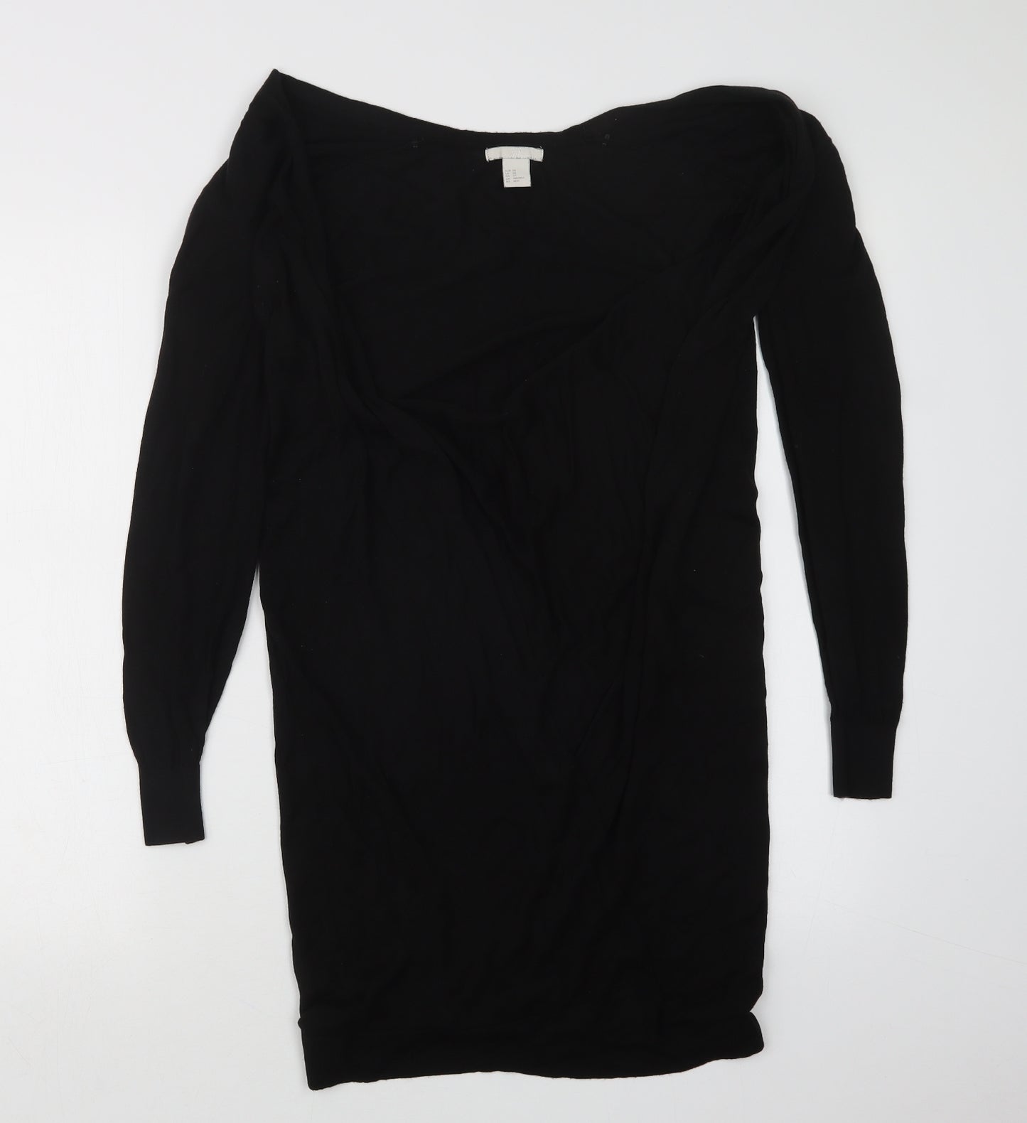 H&M Womens Black  Knit Cardigan Jumper Size XS