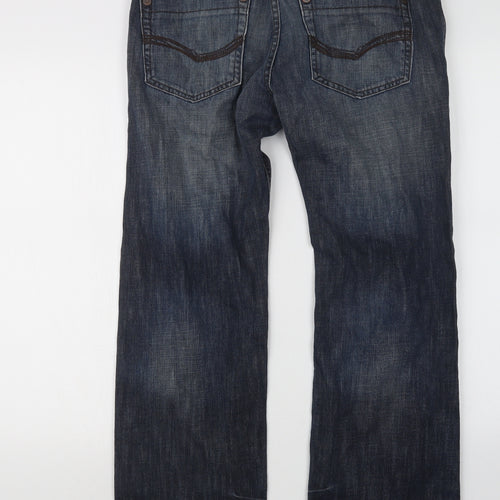 Renvelo Denim Mens Blue  Denim Straight Jeans Size 35 in L28 in