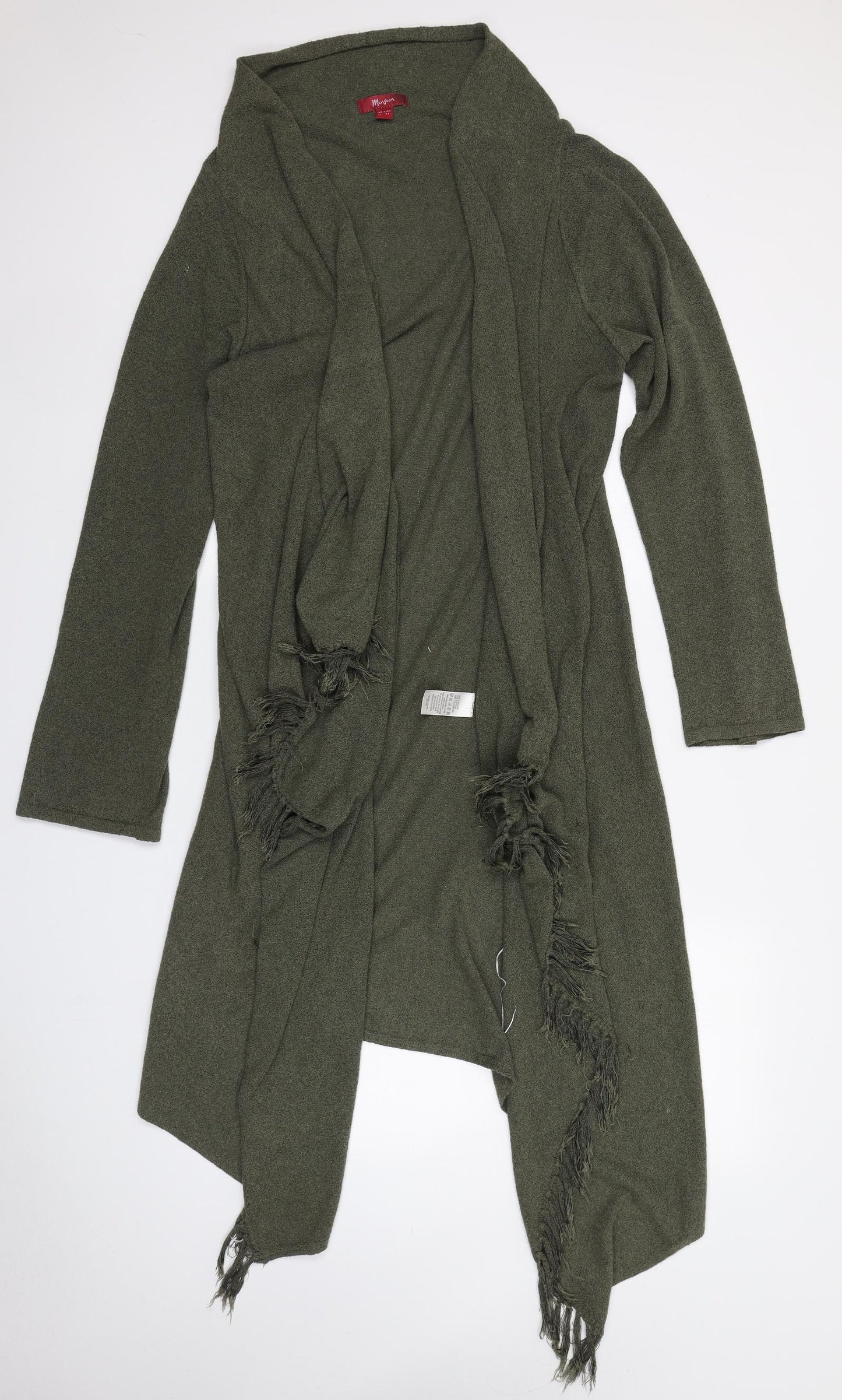 Monsoon Womens Green  Knit Cardigan Jumper Size 14