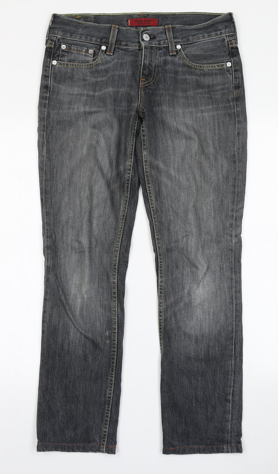 Levi's Mens Grey  Denim Straight Jeans Size 30 in L28 in