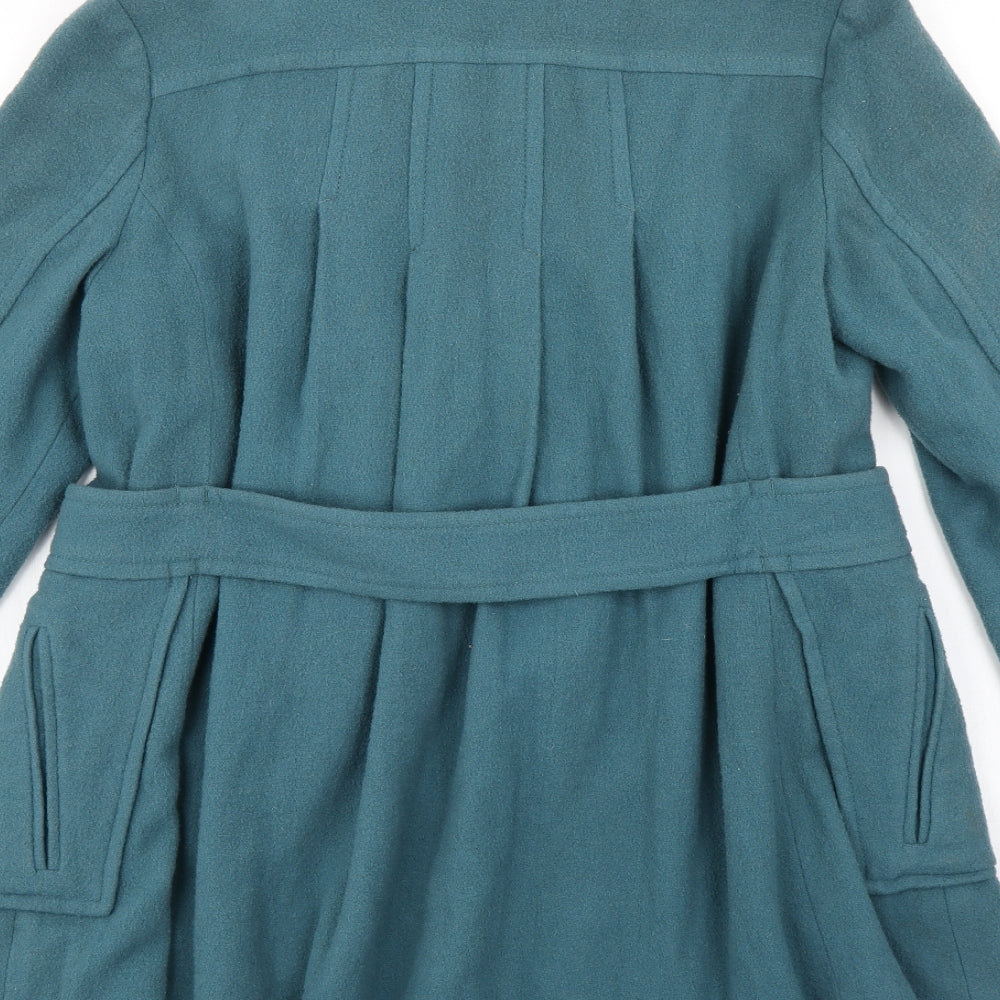 White Stuff Womens Blue   Overcoat Coat Size 8