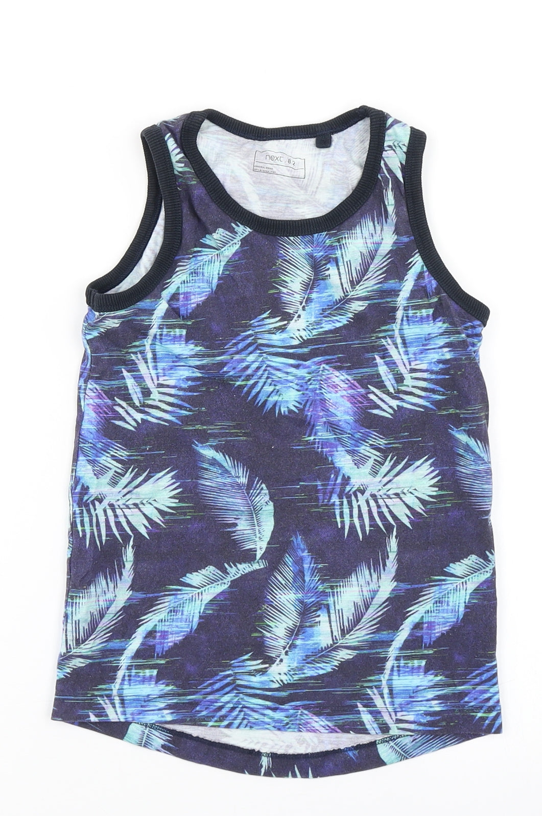 NEXT Boys Blue Floral  Basic Tank Size 5 Years