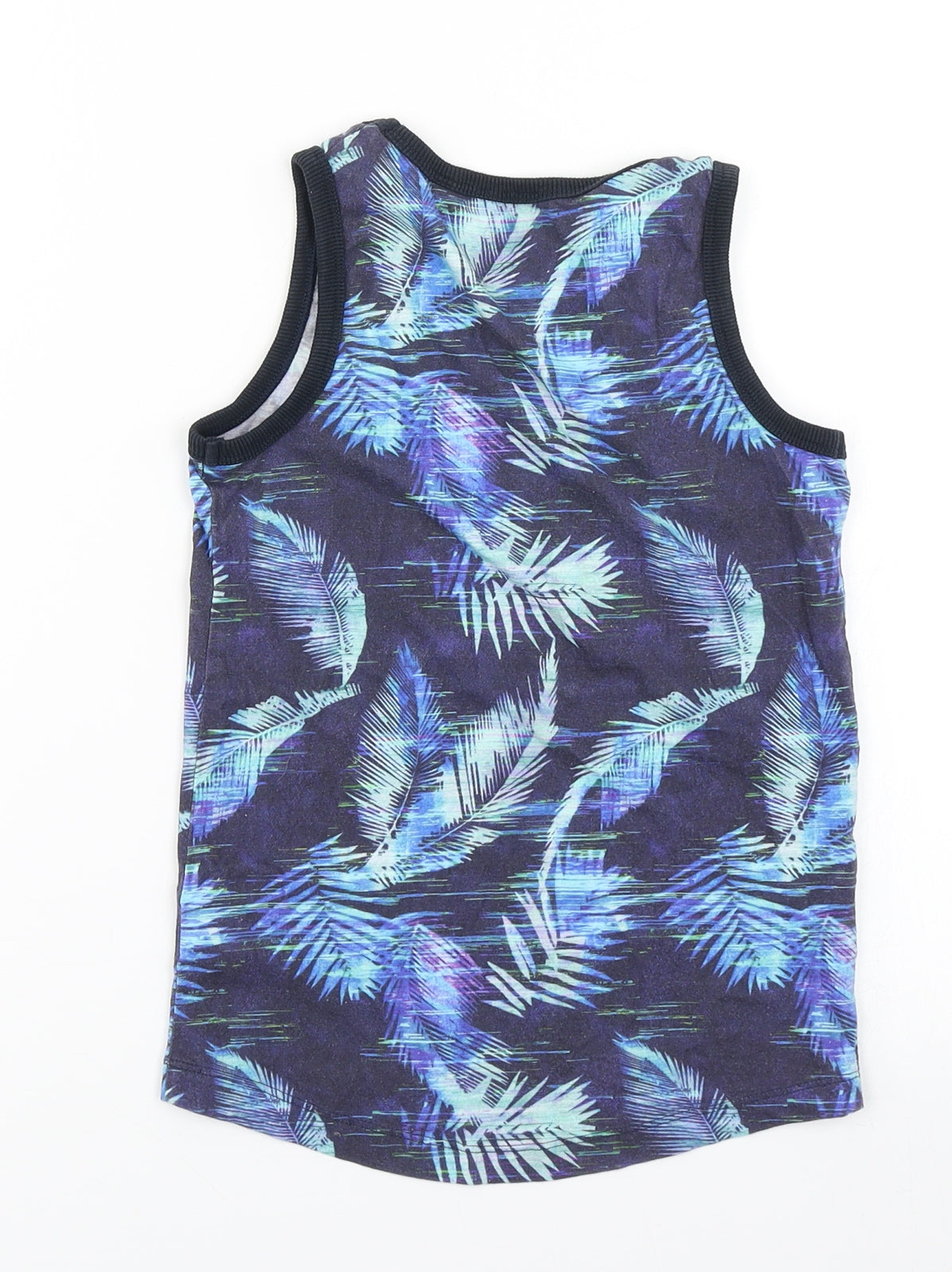NEXT Boys Blue Floral  Basic Tank Size 5 Years