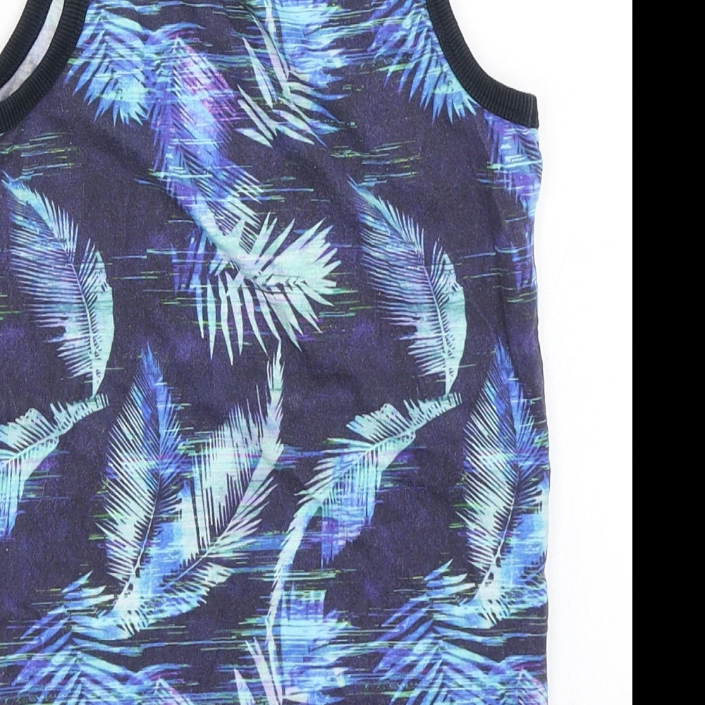 NEXT Boys Blue Floral  Basic Tank Size 5 Years