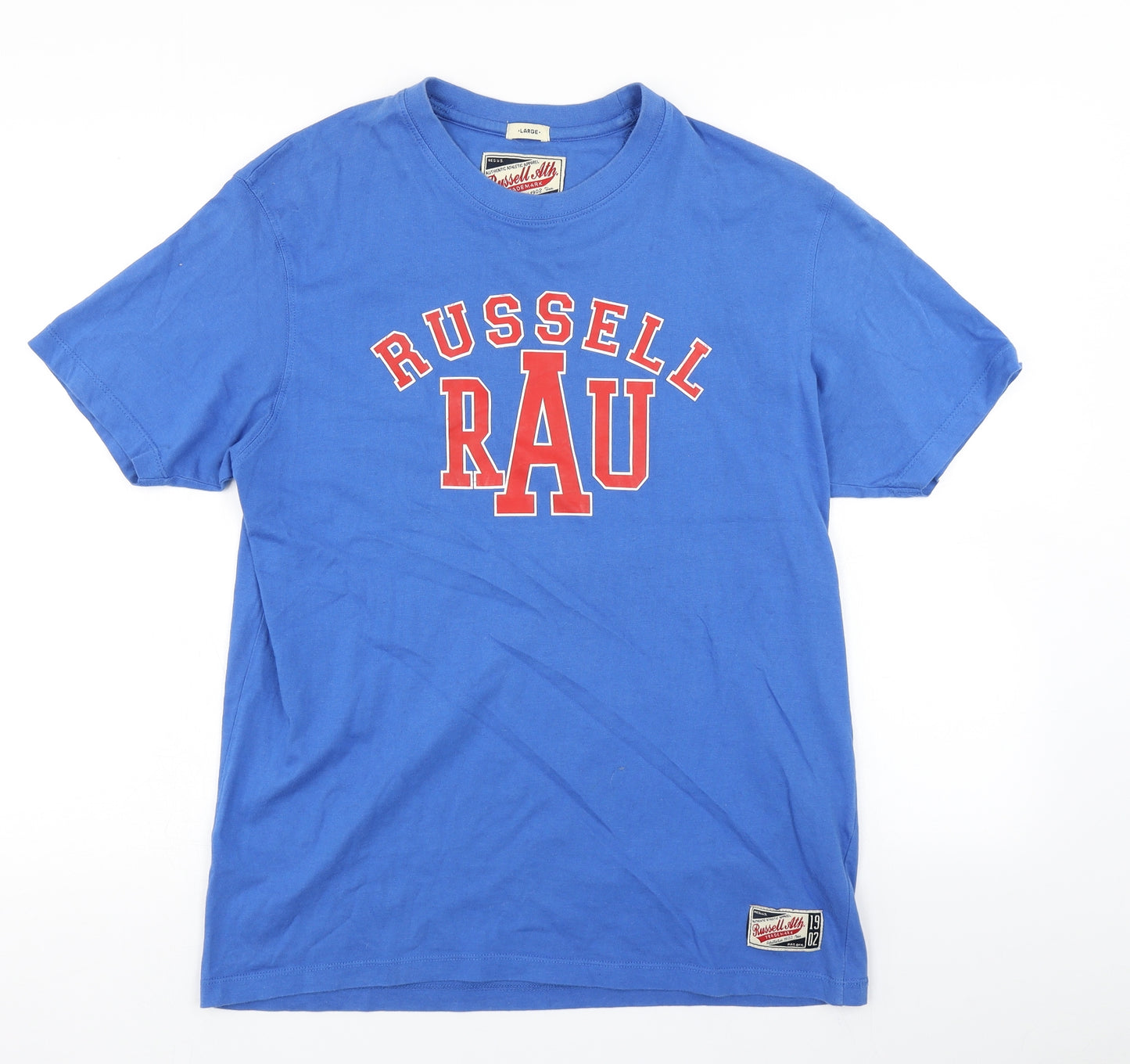 Russell Athletic Mens Blue    T-Shirt Size L