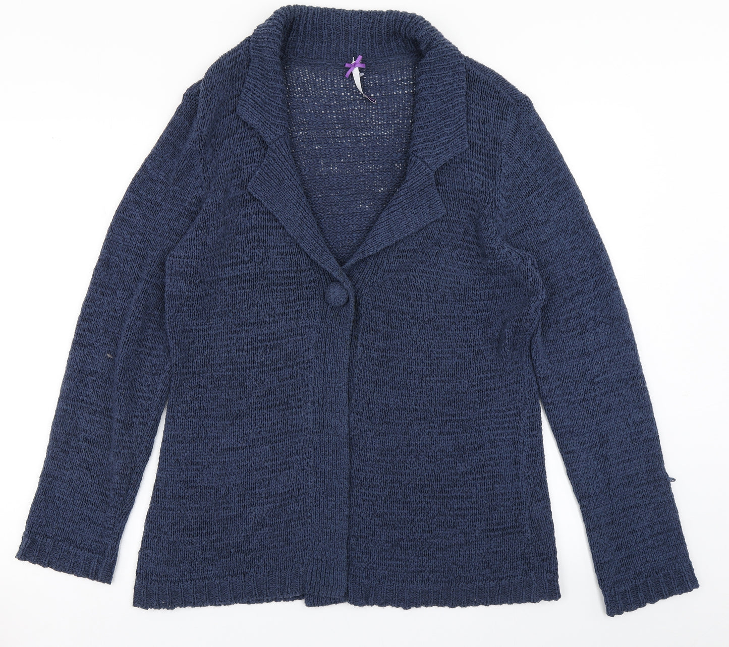 BHS Womens Blue  Knit Cardigan Jumper Size 16