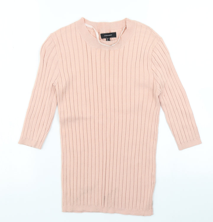 Atmosphere Womens Pink  Knit Pullover Jumper Size 10