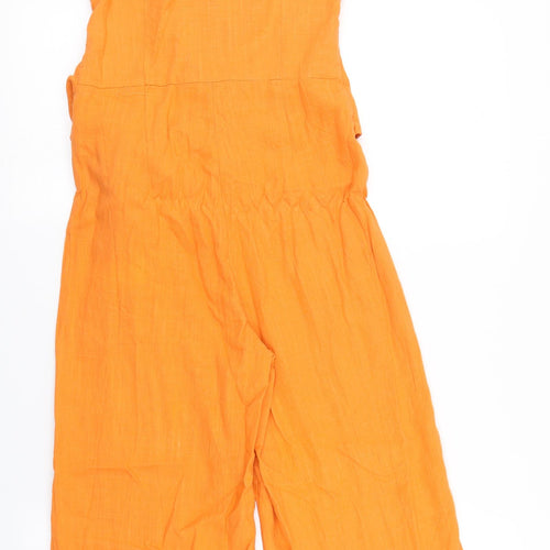 PRETTYLITTLETHING Womens Orange   Playsuit One-Piece Size 6 L20 in