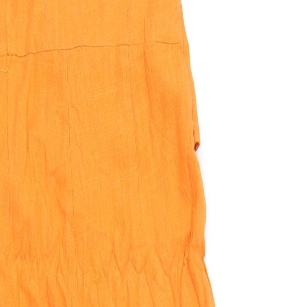 PRETTYLITTLETHING Womens Orange   Playsuit One-Piece Size 6 L20 in