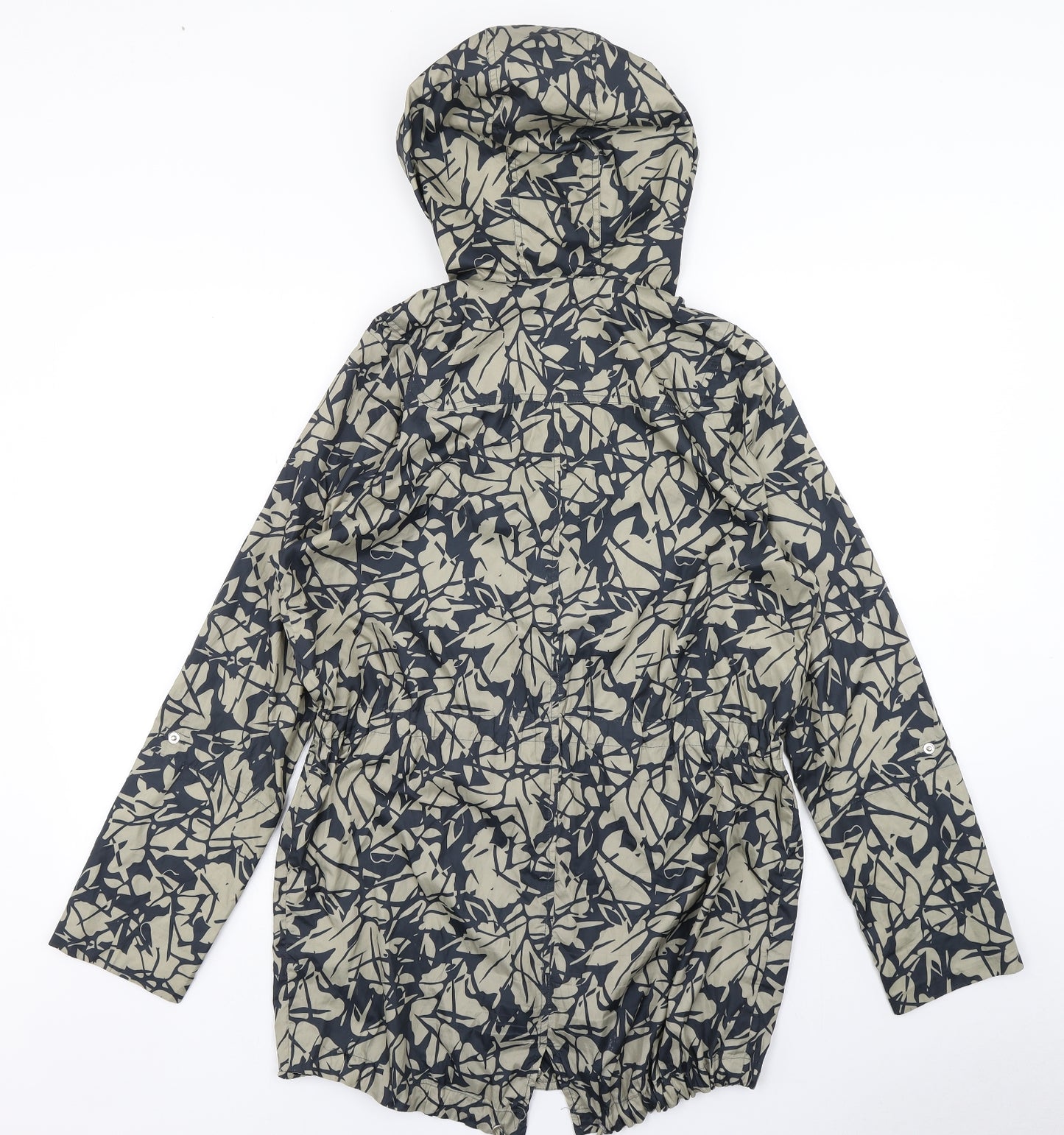 NEXT Womens Blue Floral  Rain Coat Coat Size 8