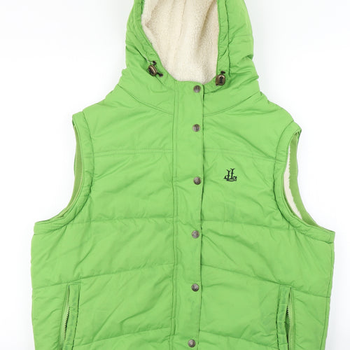 Lazy Jacks Mens Green   Gilet Coat Size XL  - Fleece lined