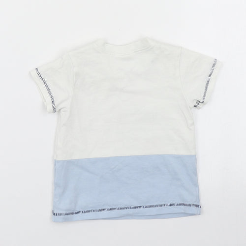 NEXT Boys Blue   Basic T-Shirt Size 0-3 Months  - Boat print