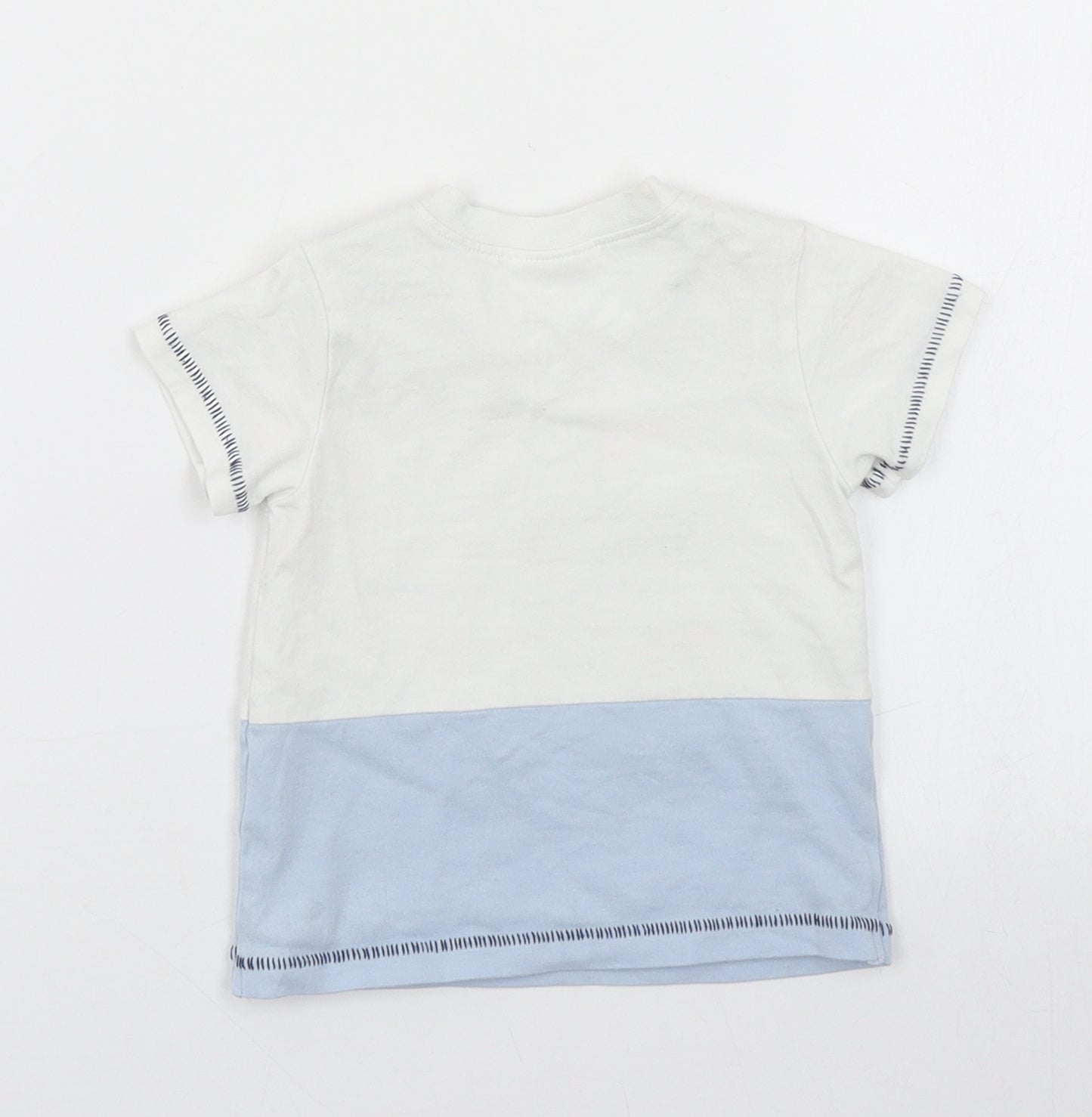 NEXT Boys Blue   Basic T-Shirt Size 0-3 Months  - Boat print