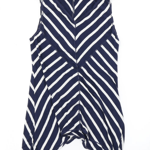 Max Studio Womens Blue Striped  Basic Tank Size S