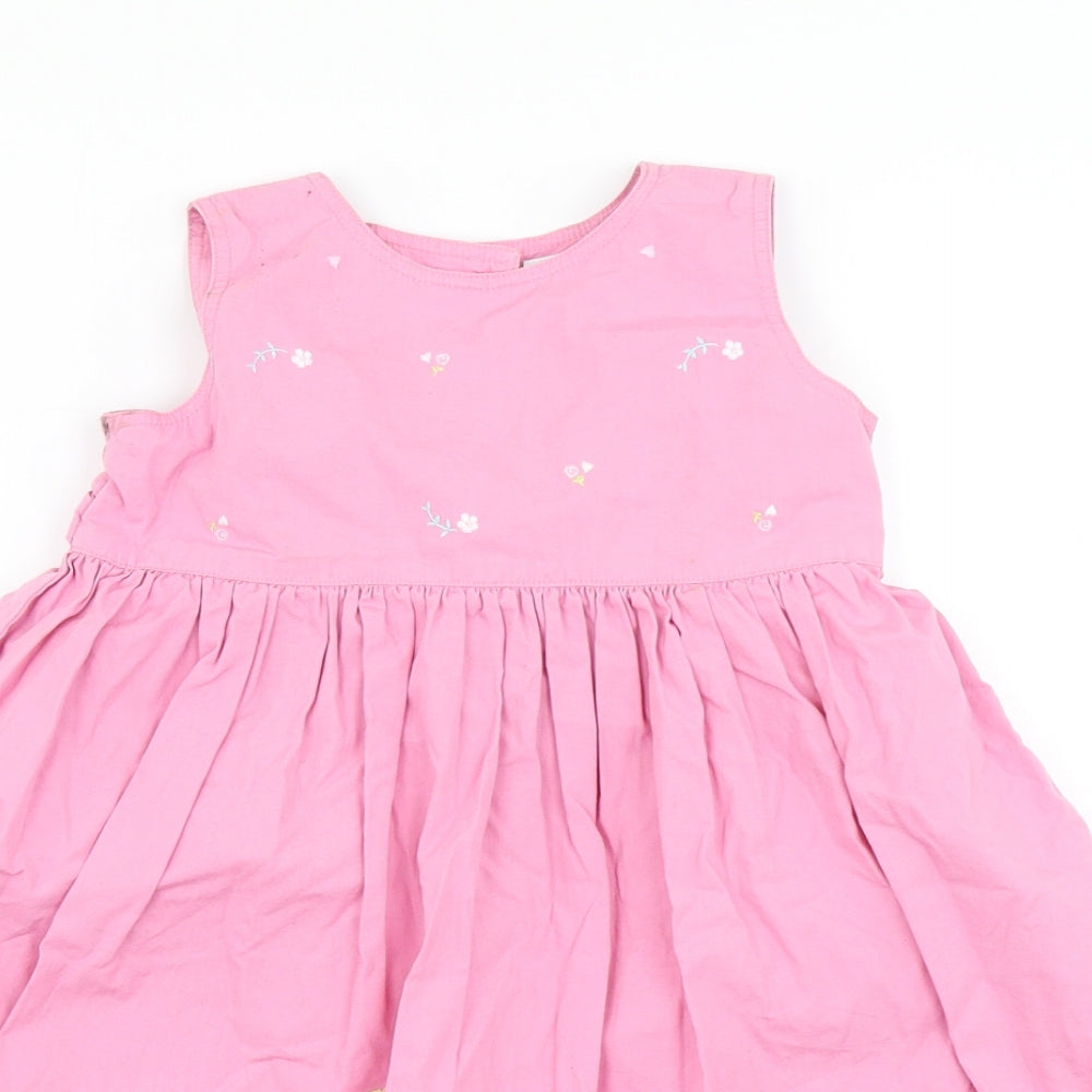 NEXT Girls Pink   Skater Dress  Size 2-3 Years