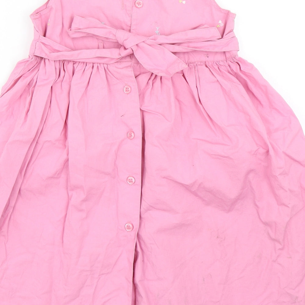NEXT Girls Pink   Skater Dress  Size 2-3 Years