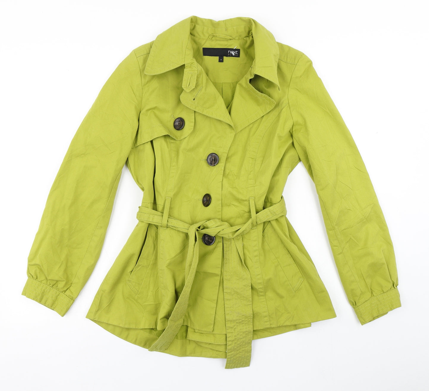NEXT Womens Green   Overcoat Coat Size 6