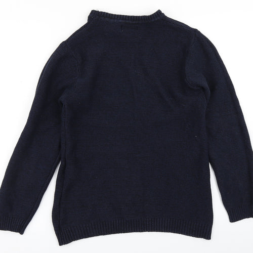 2nd Chapter Mens Blue  Knit Pullover Jumper Size S