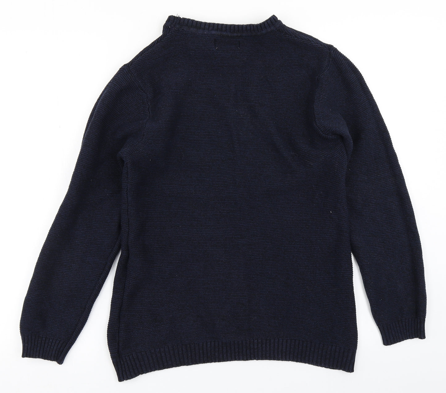 2nd Chapter Mens Blue  Knit Pullover Jumper Size S