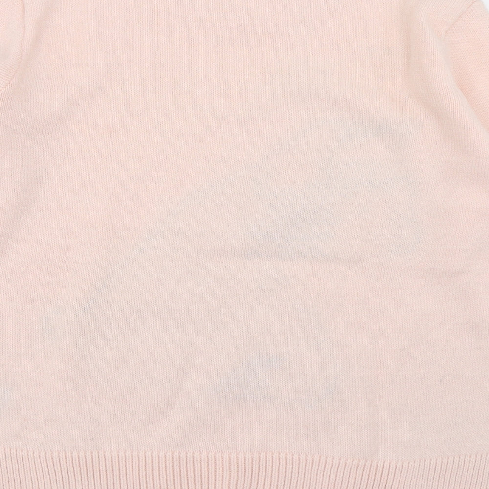 M&S collection Womens Pink  Knit Pullover Jumper Size S  - Christmas Jumper