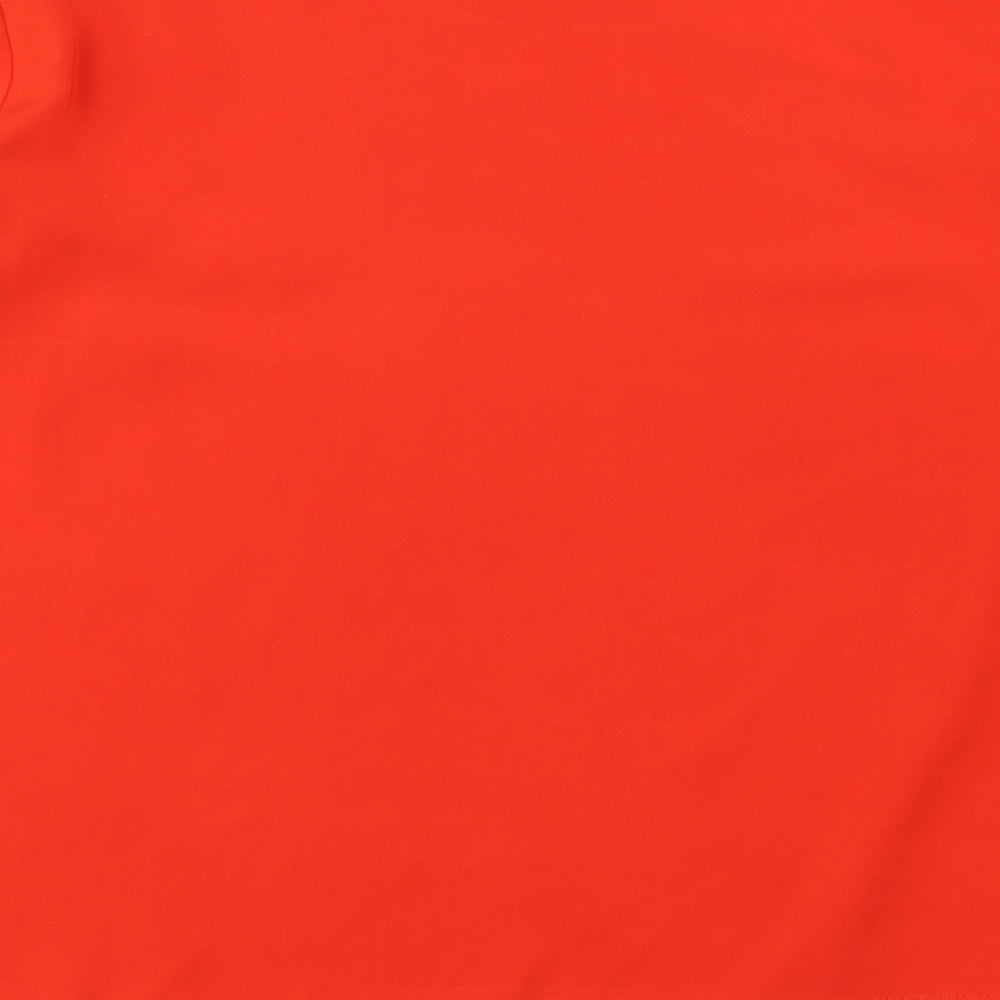 VILA Womens Red   Basic Blouse Size L  - Bell sleeve