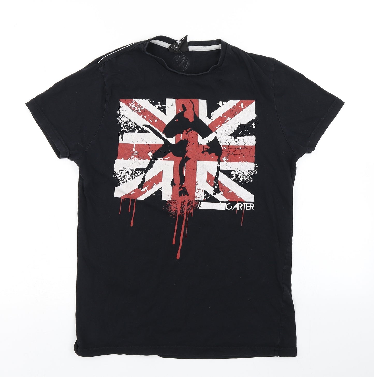 Carter Mens Black    T-Shirt Size S