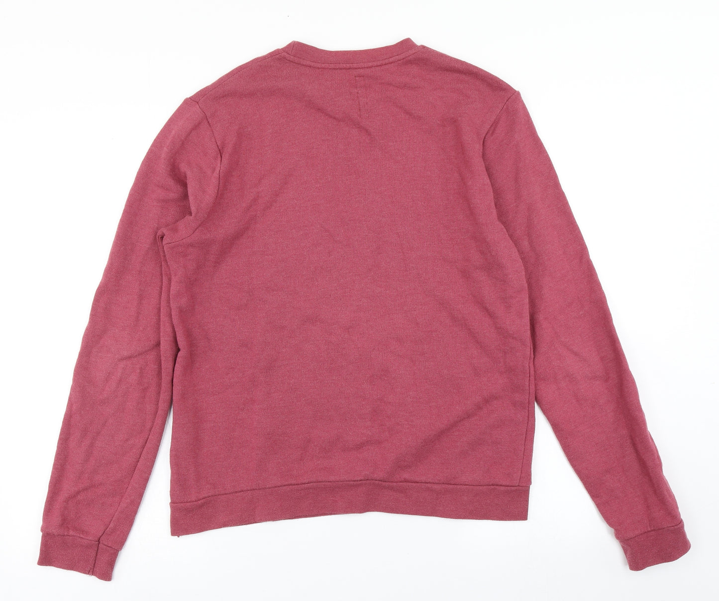 Crafted Mens Red   Pullover Sweatshirt Size S