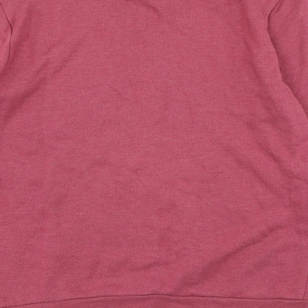 Crafted Mens Red   Pullover Sweatshirt Size S