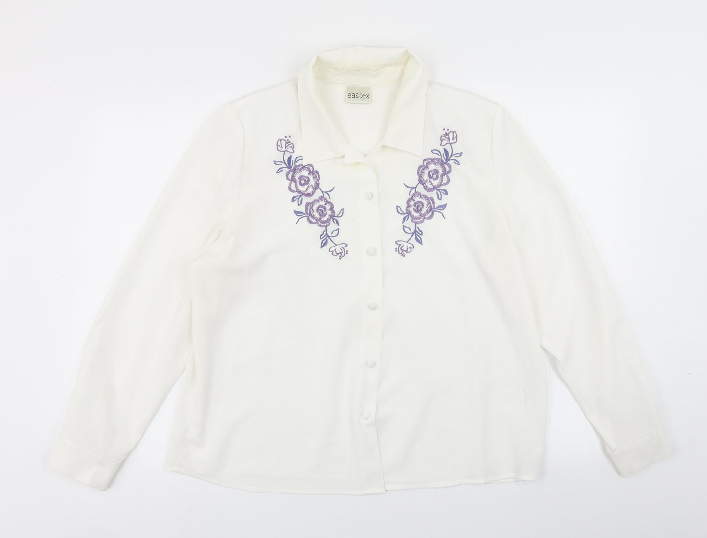 Eastex Womens White   Basic Blouse Size 16