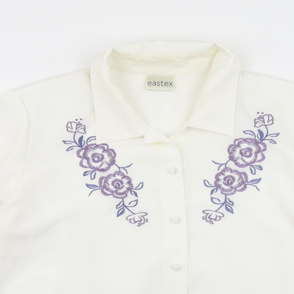 Eastex Womens White   Basic Blouse Size 16