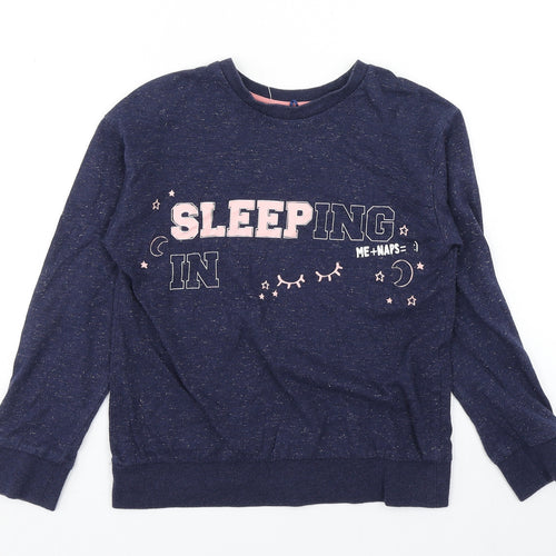 George Girls Blue   Pullover Sweatshirt Size 8-9 Years