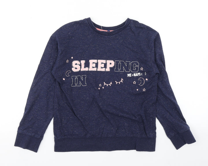 George Girls Blue   Pullover Sweatshirt Size 8-9 Years