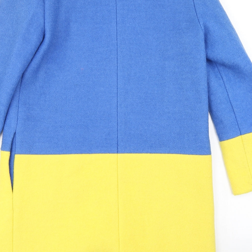Shyslily Womens Blue   Overcoat Coat Size M