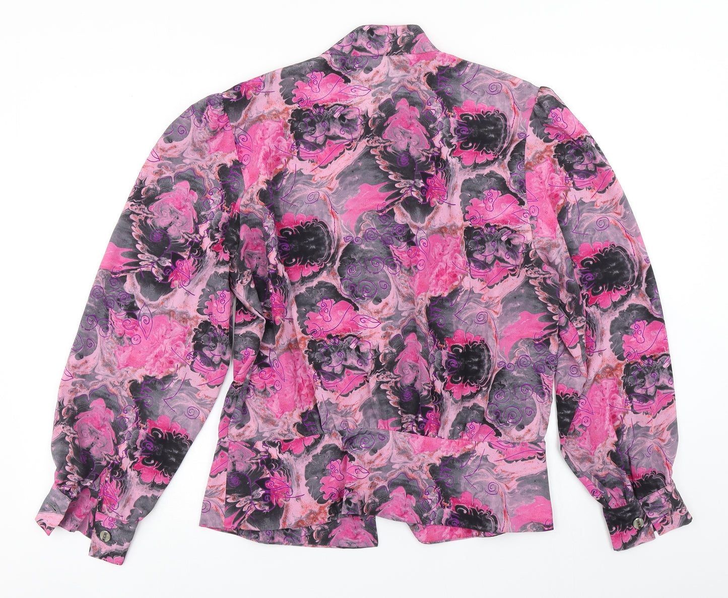 Di Tardo Womens Pink Floral  Basic Blouse Size 16