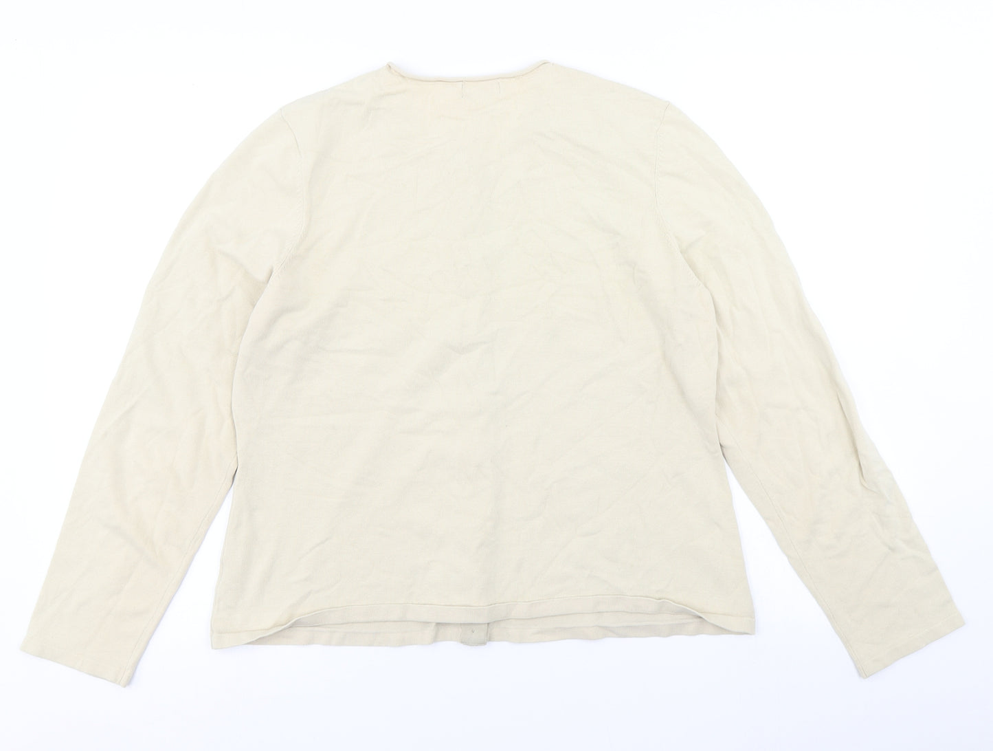Florence + Fred Womens Beige  Knit Cardigan Jumper Size 18