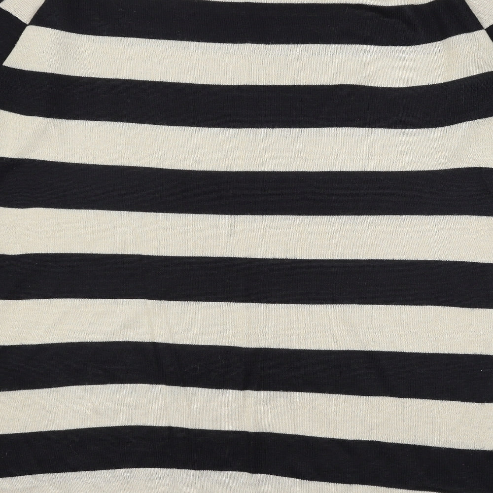 Marks and Spencer Womens Blue Striped Knit Pullover Jumper Size 16