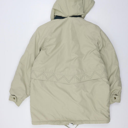 Jessica Reid Womens Beige   Parka Coat Size 14