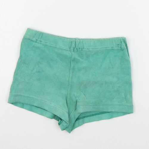 St Micheal Girls Green  Jersey Sweat Shorts Size 7-8 Years