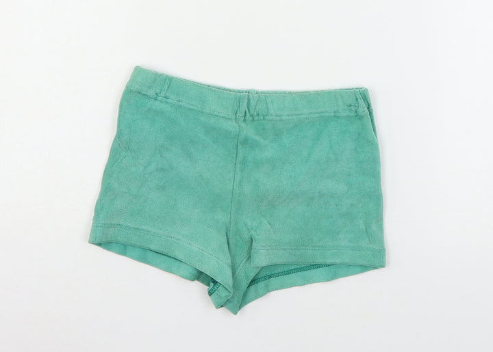 St Micheal Girls Green  Jersey Sweat Shorts Size 7-8 Years