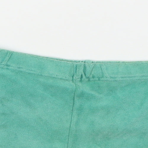 St Micheal Girls Green  Jersey Sweat Shorts Size 7-8 Years