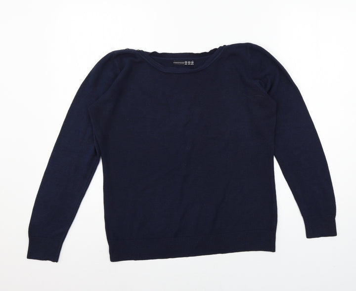 Atmosphere Womens Blue  Knit Pullover Jumper Size 16