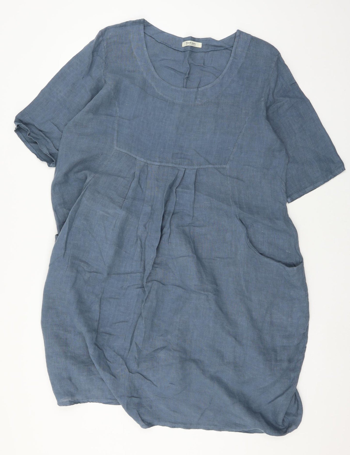 Woolover Womens Blue   T-Shirt Dress  Size 16